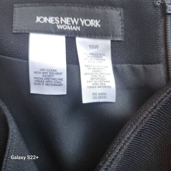K5  Jones New York women's plus black skirt - Picture 3 of 4